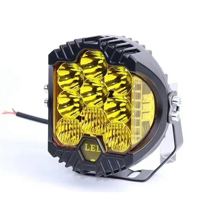 LED Wrangler фарове с три страни осветление - 190W, 18000 lm, 12-80V, 50000 ч, 6500K-3500K