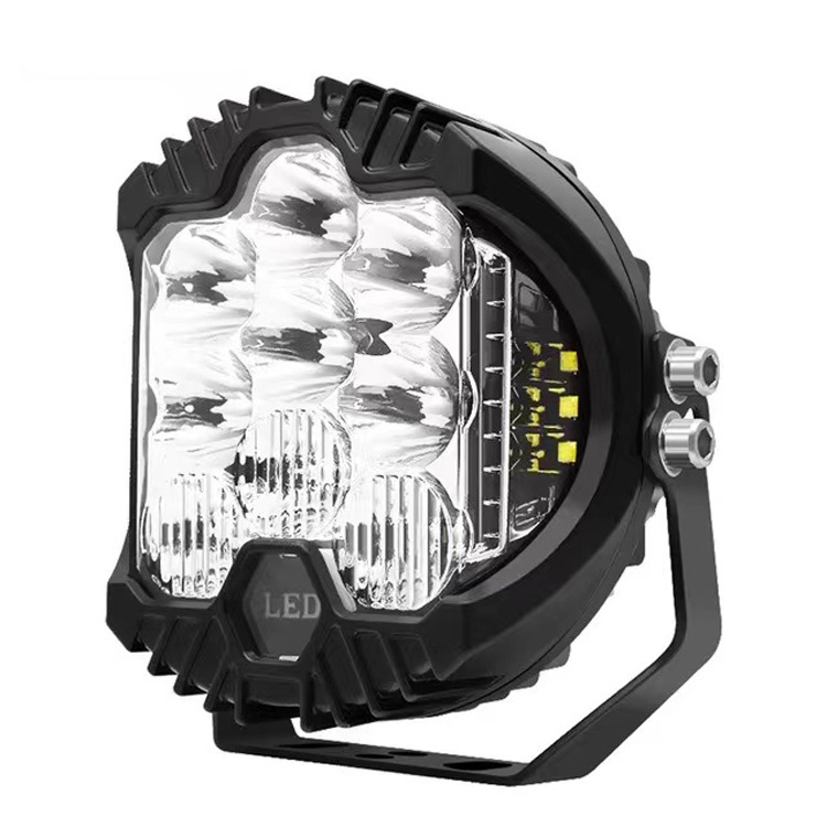 LED Wrangler фарове с три страни осветление - 190W, 18000 lm, 12-80V, 50000 ч, 6500K-3500K