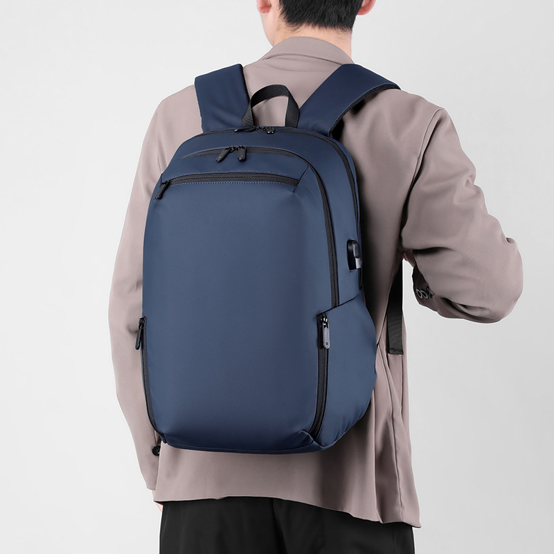Unisex ruksak za prijenosno računalo s vodootpornom tkaninom, naramenice s zračnim jastukom, poliester podstava za poslovna putovanja