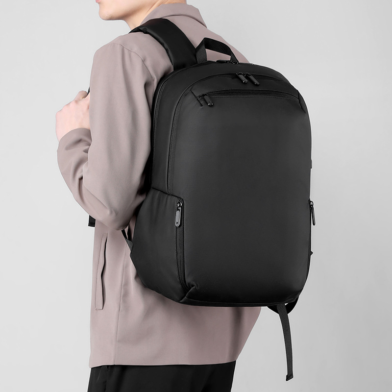 Unisex ruksak za prijenosno računalo s vodootpornom tkaninom, naramenice s zračnim jastukom, poliester podstava za poslovna putovanja