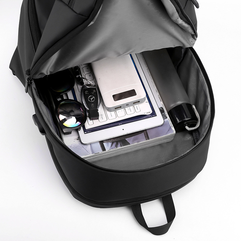 Unisex ruksak za prijenosno računalo s vodootpornom tkaninom, naramenice s zračnim jastukom, poliester podstava za poslovna putovanja