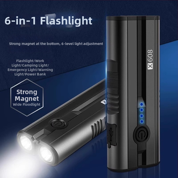 Black Panther Forest X608 φορητός φακός χειρός με φωτισμό έως 2000 lm, μπαταρία 4400 mAh, χρόνος φόρτισης 10 ωρών, μπαταρία 18650, περίβλημα από κράμα αλουμινίου