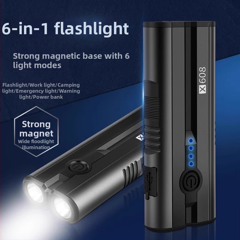 Black Panther Forest X608 φορητός φακός χειρός με φωτισμό έως 2000 lm, μπαταρία 4400 mAh, χρόνος φόρτισης 10 ωρών, μπαταρία 18650, περίβλημα από κράμα αλουμινίου