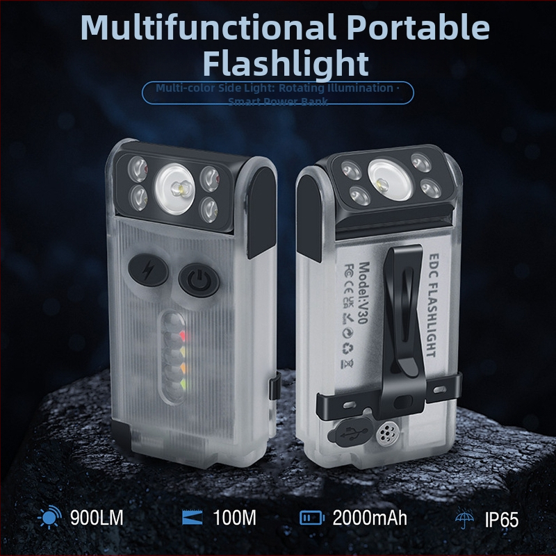 Višenamjenska ručna svjetiljka s 360° rotirajućom glavom, 2000mAh punjiva baterija, LED 15W, aluminijsko kućište, ručno generiranje energije, trajanje 3,5 sati