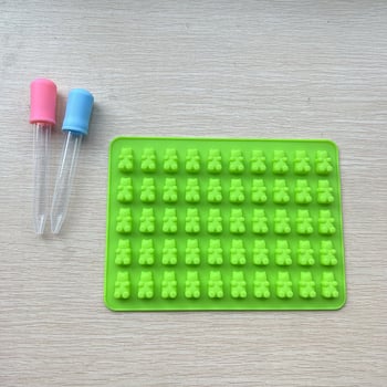 Kalup od silikona za kolače u obliku medvjeda – pogodna za fudge i čokoladu, nepravilni oblik, pakiranje na veliko ili u vrećici, DIY pečenje