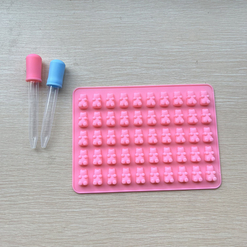 Kalup od silikona za kolače u obliku medvjeda – pogodna za fudge i čokoladu, nepravilni oblik, pakiranje na veliko ili u vrećici, DIY pečenje