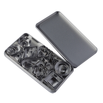 Kalup za kekse od nehrđajućeg čelika s raznim uzorcima, pogodan za kekse i torte