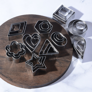 Kalup za kekse od nehrđajućeg čelika s raznim uzorcima, pogodan za kekse i torte