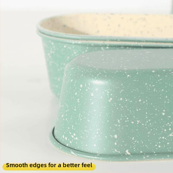 Guyi Čelična forma za pečenje od karbonske čelika – eliptična Basque cheesecake forma, moderan minimalistički stil