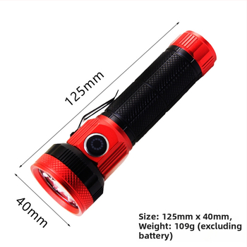 Φακός λέιζερ - 22W, 3000mAh, εμβέλεια ≥500 m, 350 lm+, αδιάβροχος