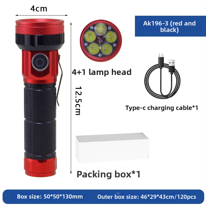 Φακός λέιζερ - 22W, 3000mAh, εμβέλεια ≥500 m, 350 lm+, αδιάβροχος