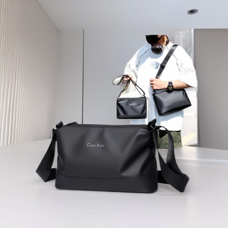 Muška torba preko ramena Cebiy Kate, vodootporna membrana, podstava od poliestera, prozračna i otporna na habanje, proljeće 2024