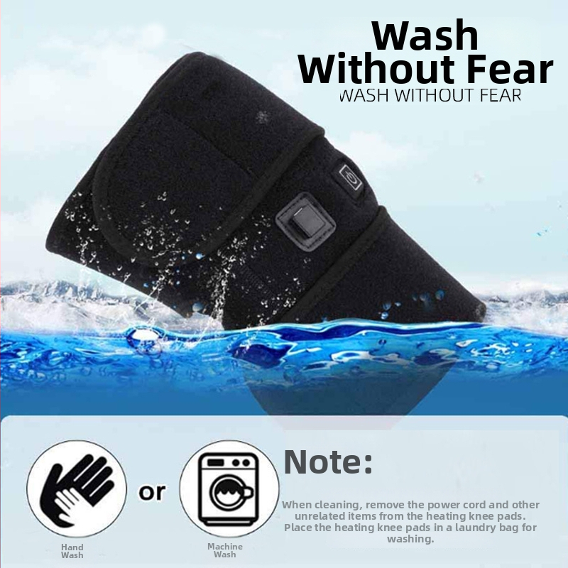 USB maitinama kelio sąnario šildymo pagalvė, 3 pakopų temperatūros reguliavimas, 60°C šildymas, neoprenas + OK audinys, CE sertifikatas