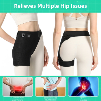 Protecție electrică a coapsei cu masaj Moxibustion și compresie caldă pentru șold, 5V, 9W, 45–65°C, cablu de control 100 cm, greutate 200 g