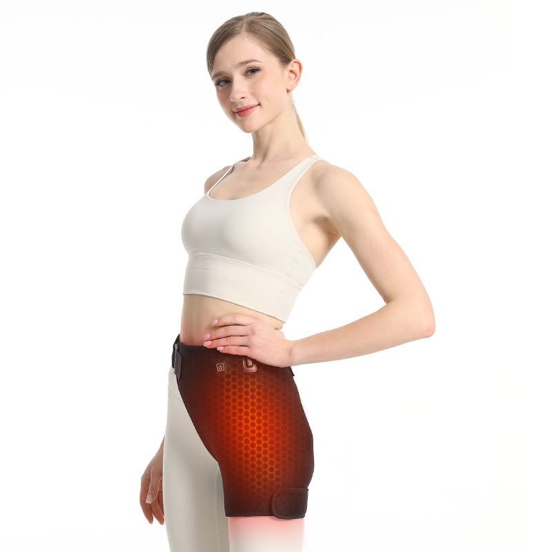 Protecție electrică a coapsei cu masaj Moxibustion și compresie caldă pentru șold, 5V, 9W, 45–65°C, cablu de control 100 cm, greutate 200 g