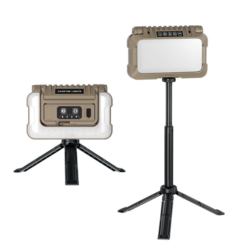 Πολυλειτουργική φορητή λαμπτήρας επιθεώρησης με LED 15W, μπαταρία 4800mAh, Type-C γρήγορη φόρτιση, περιστροφή 360°, διπλωτή για κάμπινγκ