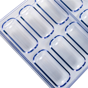NEOBAKE Kalup za čokoladu s 18 komada, plastični ovalni kalup u obliku tablete za DIY žele i puding