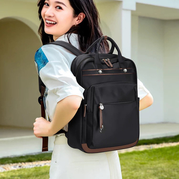 Unisex ruksak za laptop PU, 36–55L, vodootporan, s gornjom ručkom