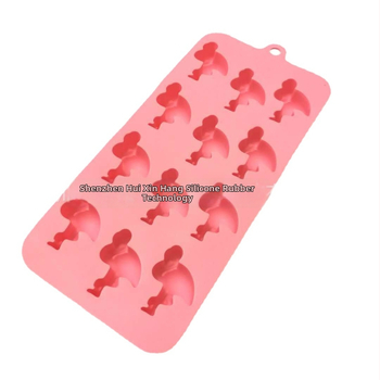Silicone formu komplekts: ananasu kūka formas, flamingo, gulbis un pingvīns ledus formām (Materiāls: silikons; Ietilpība: 3,5 ml; Funkcija: viegla demouldēšana; Stils: neregulārs; Kategorija: silikona ledformu komplekti)