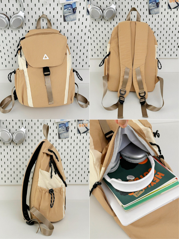 Nylon ruksak, kapacitet 36–55 L, za 14-inčni laptop, gradski minimalistički stil