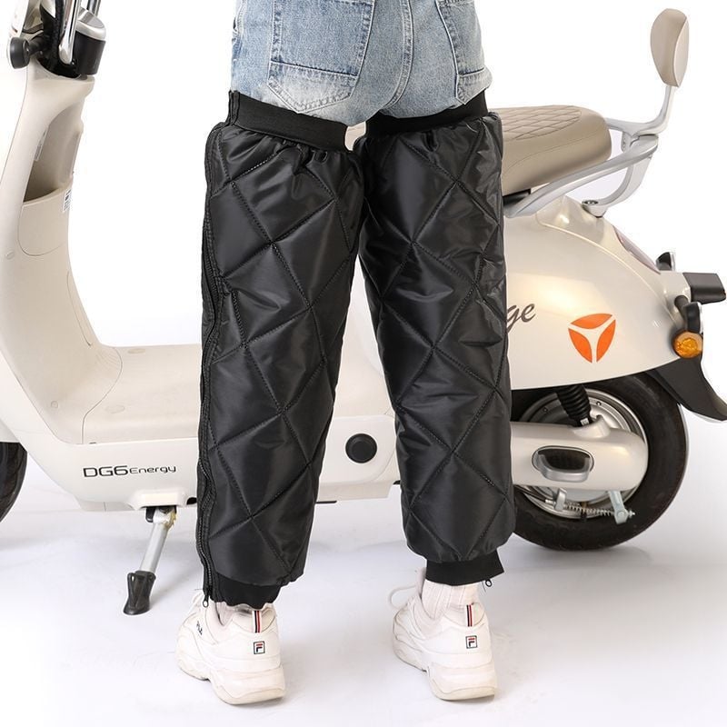 Téli motorkerékpár-vezetéshez térd- és vádliszvédő, poliészter rostból, univerzális használat