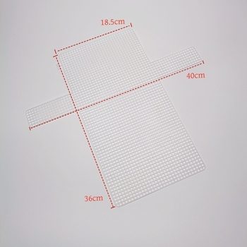 Kaizan PVC režģveida plāksne somu bāzēm — elpojoša, ultra viegla, režģa raksts