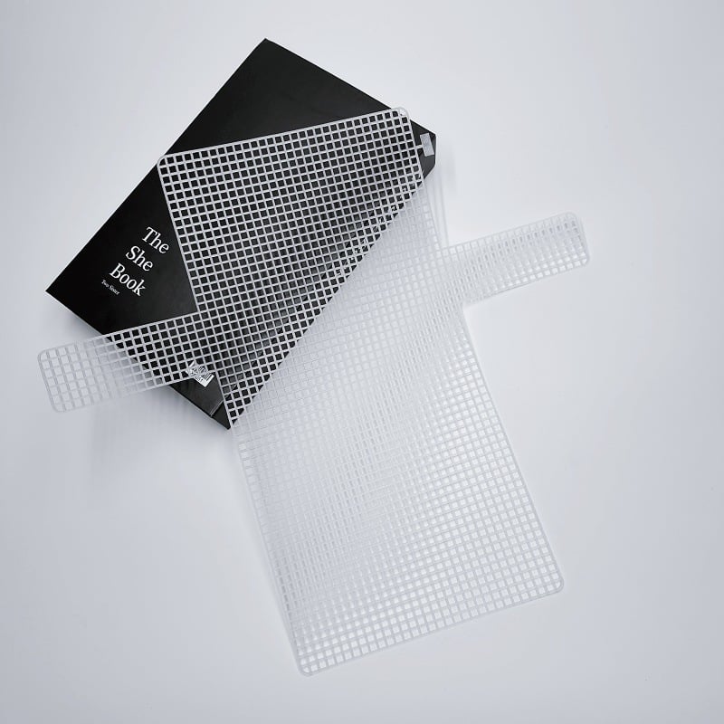 Kaizan PVC režģveida plāksne somu bāzēm — elpojoša, ultra viegla, režģa raksts