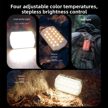 LED baterka pre kempovanie a opravy, magnetická pracovná lampa, model K3008, 750 lm, 3,7 V, 4000–10000 mAh