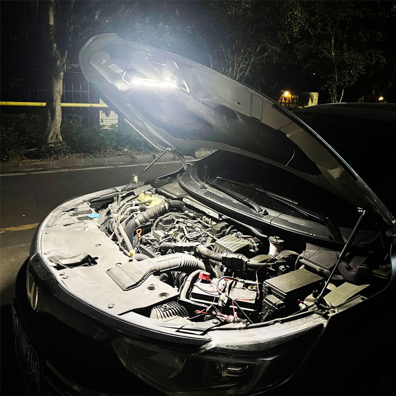 Yqg-5050 LED lampa za nužnu inspekciju poklopca motora automobila s automatskim prekidačem, 12V, 38×1,2 cm, 6000K, 5000 lm