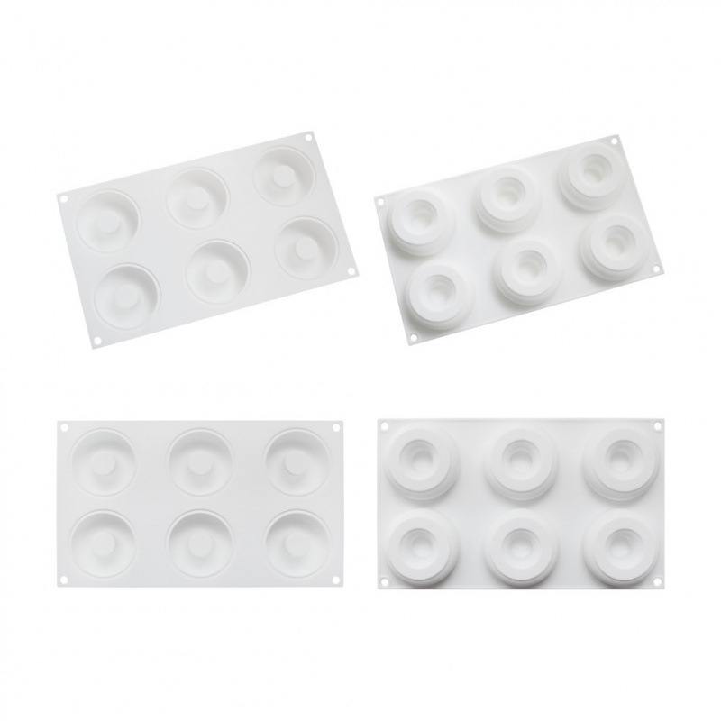 Silikonski kalup za krofnice, set od 6 komada, za DIY francusku mousse tortu