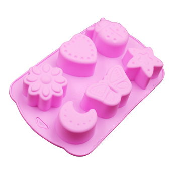 Set od 6 silikonskih kalupa za tortu s motivom insekta–mjesec, za pečenje