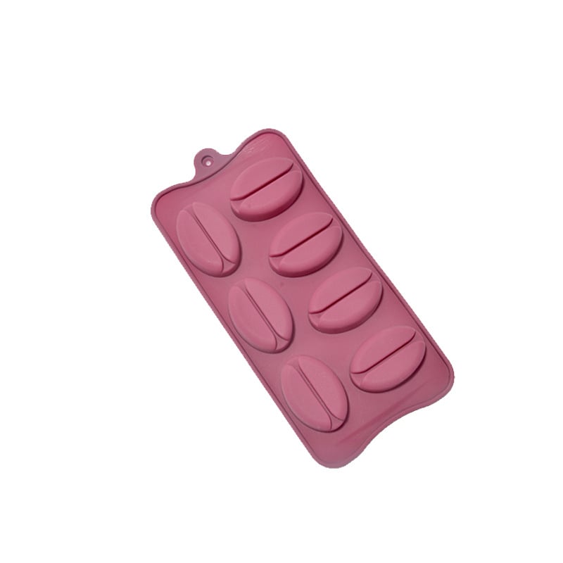 Silikónová forma na koláče s dizajnom siedmich prepojených zŕn kávy, nepravidelný tvar, na DIY dezerty, uvedená v roku 2023