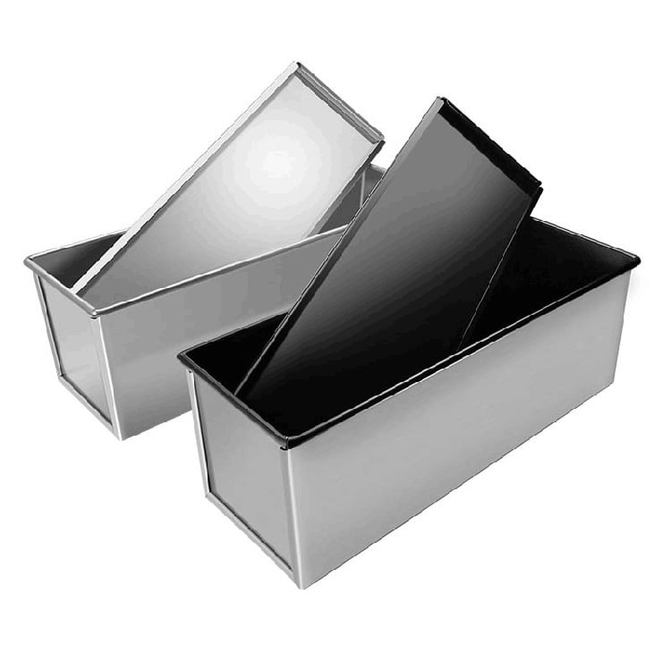 Форма за хляб с капак, незалепващо покритие, квадратна