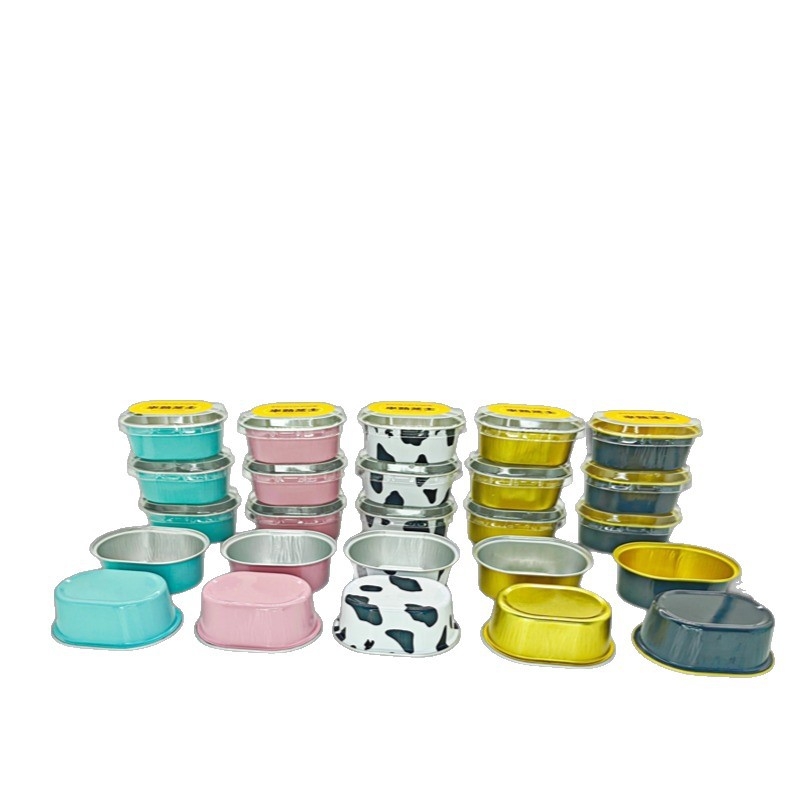 Tojás alakú sütemény forma alumíniumfóliából, sütéshez és desszertekhez; magas hőmérsékletre ellenálló; mikrohullámú sütőben és légsütőben is használható