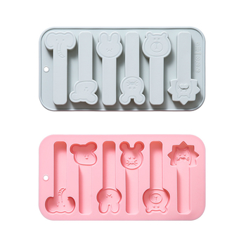 Silicone forma na pečenie so šiestimi tvarmi hláv zvierat (Tvar: nepravidelný; Materiál: silikon; Balenie: hromadne; Uvedenie na trh: 2024)