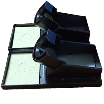 Metalni držač za lemilicu za stanice lemilice | aluminijska legura | unutarnji promjer otvora 20.0 mm | dubina utora 6.0 mm | unutarnje dimenzije utora 60×60×6 mm