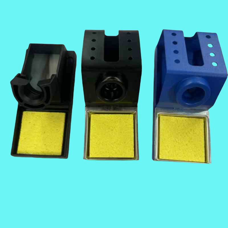 Metalni držač za lemilicu za stanice lemilice | aluminijska legura | unutarnji promjer otvora 20.0 mm | dubina utora 6.0 mm | unutarnje dimenzije utora 60×60×6 mm