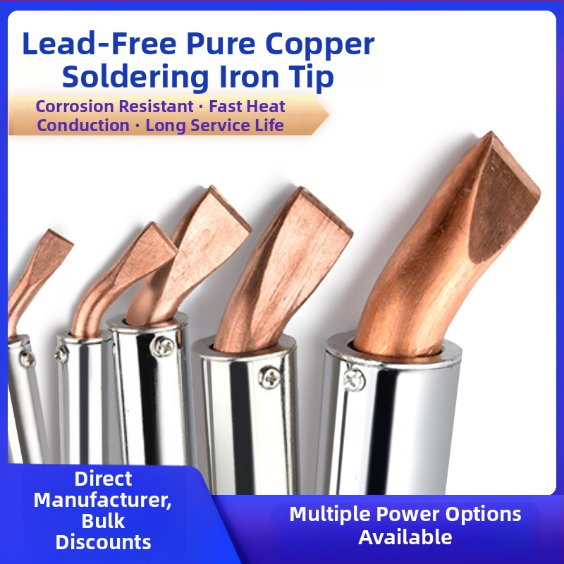 Električna lemilica s drvenom drškom, Yahao, 220V, ručni način rada, za lemljenje ili lemilnu stanicu