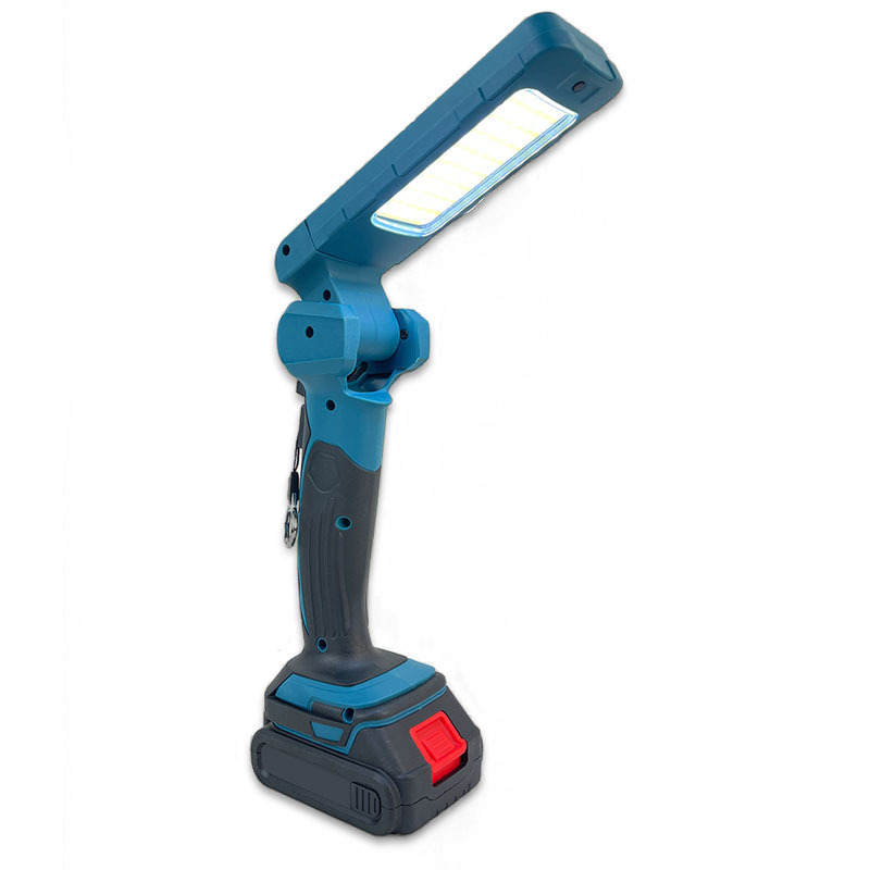 Makita-stil LED radna svjetiljka, sklopna, baterija, 20W, 360° rotacija, uključen punjač