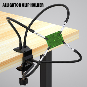 Accesorii pentru stația de rework lipire - suport universal pentru fier de lipit, 220V, 1.1 kg, model Clip holder