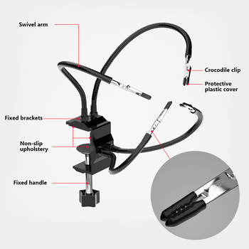 Accesorii pentru stația de rework lipire - suport universal pentru fier de lipit, 220V, 1.1 kg, model Clip holder