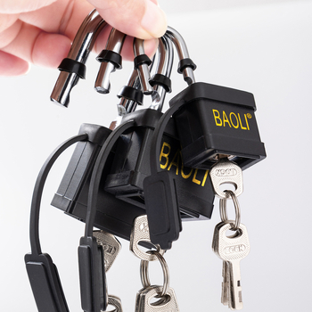 Moriyasu Klasična gumena brava za kućnu sigurnost — Nehrđajući čelik, SVP rubber-430/440/450/460, za torbe, prtljagu i ormariće