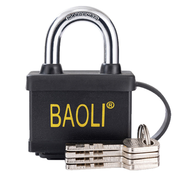 Moriyasu Klasična gumena brava za kućnu sigurnost — Nehrđajući čelik, SVP rubber-430/440/450/460, za torbe, prtljagu i ormariće