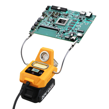 Stație de lipit reîncărcabilă, fără fir, cu clips de asistență pentru lipit și suport de reparații, 20V, 410 g