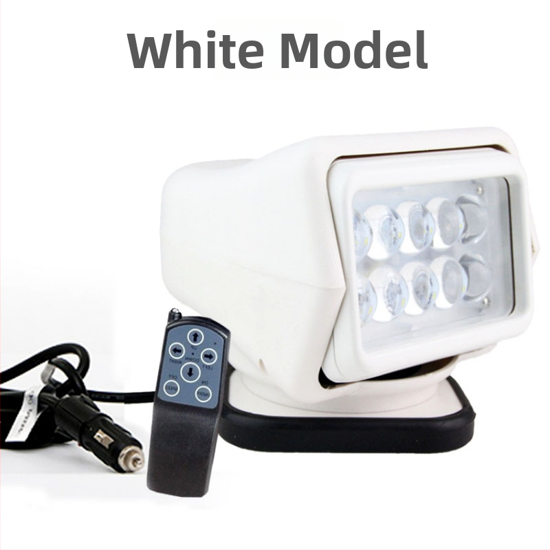 LED reflektor s diaľkovým ovládaním 50W pre autá a lode, 12V, 5000 lm, 6000K, LED0015