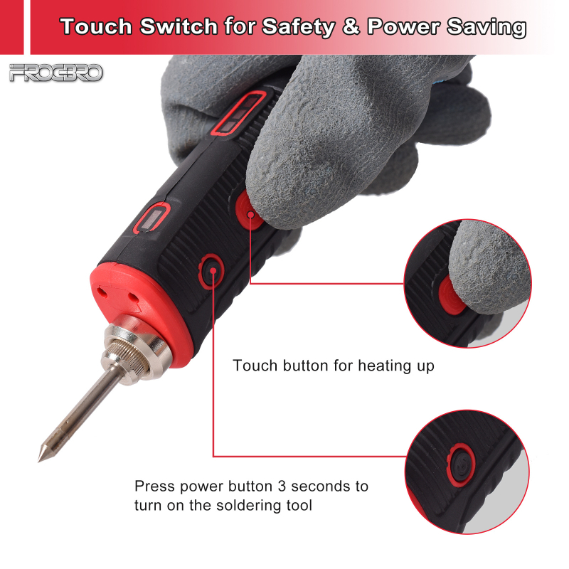 Fier de lipit profesional, fără fir, reîncărcabil, instrument de sudură, portabil pentru uz casnic și în exterior (Brand: Sailing; Sursă de alimentare: Baterie; Tip: Fier de lipit; Utilizare: Sudare; Reîncărcabil)