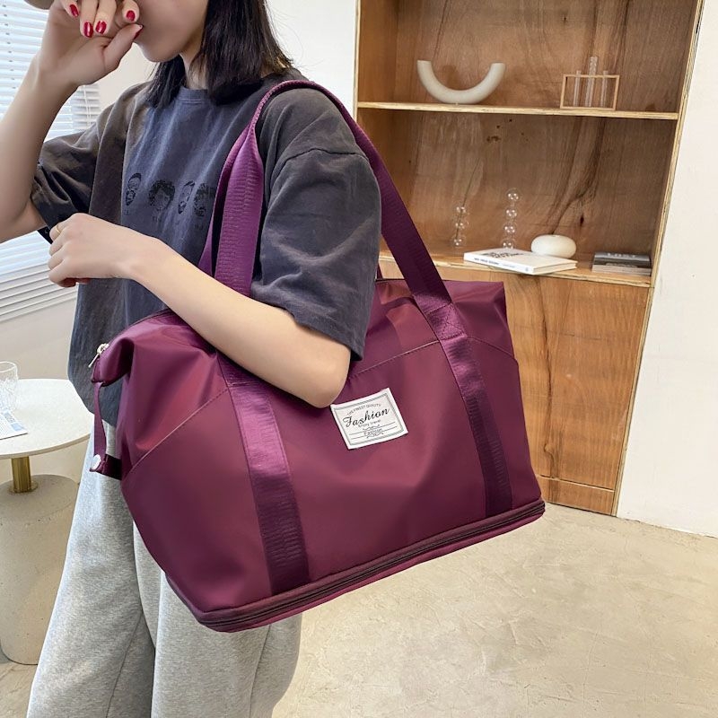 Geantă de călătorie cu capacitate mare, unisex din pânză pentru activități în aer liber, primăvara 2024