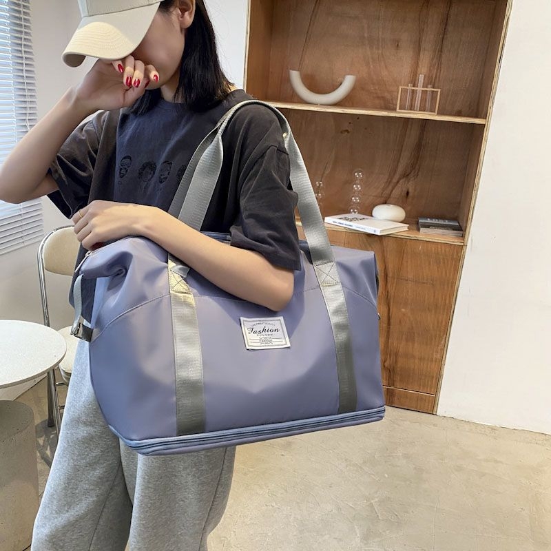 Geantă de călătorie cu capacitate mare, unisex din pânză pentru activități în aer liber, primăvara 2024