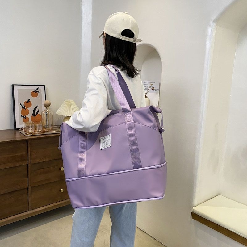 Geantă de călătorie cu capacitate mare, unisex din pânză pentru activități în aer liber, primăvara 2024