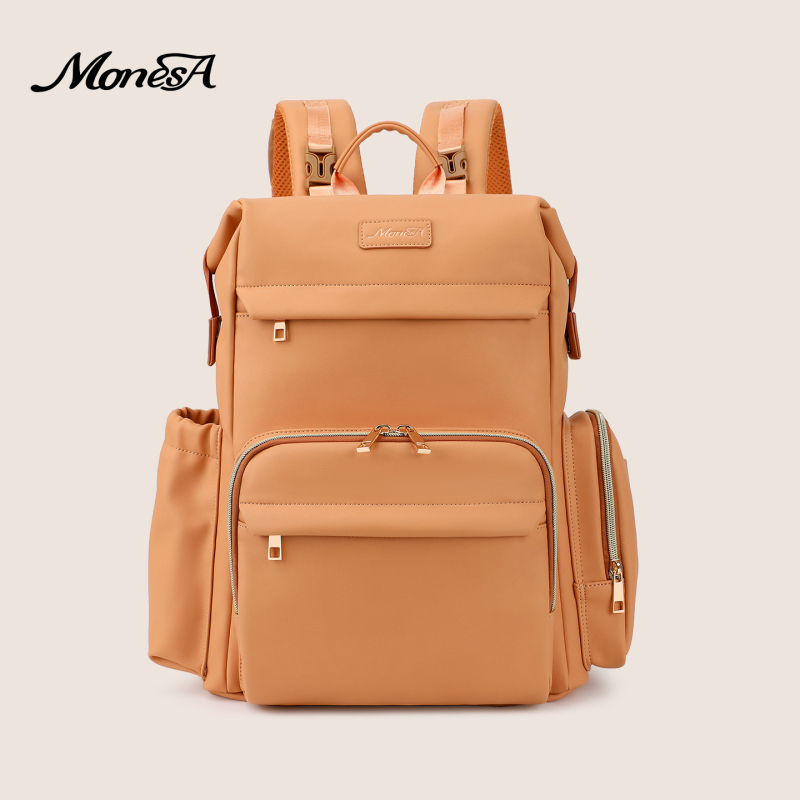 Geantă pentru sticle de bebeluș - Capacitate mare, duală ca poșetă sau rucsac, PU impermeabilă, extensibilă, separare uscat/umed, bretele cu pernă de aer